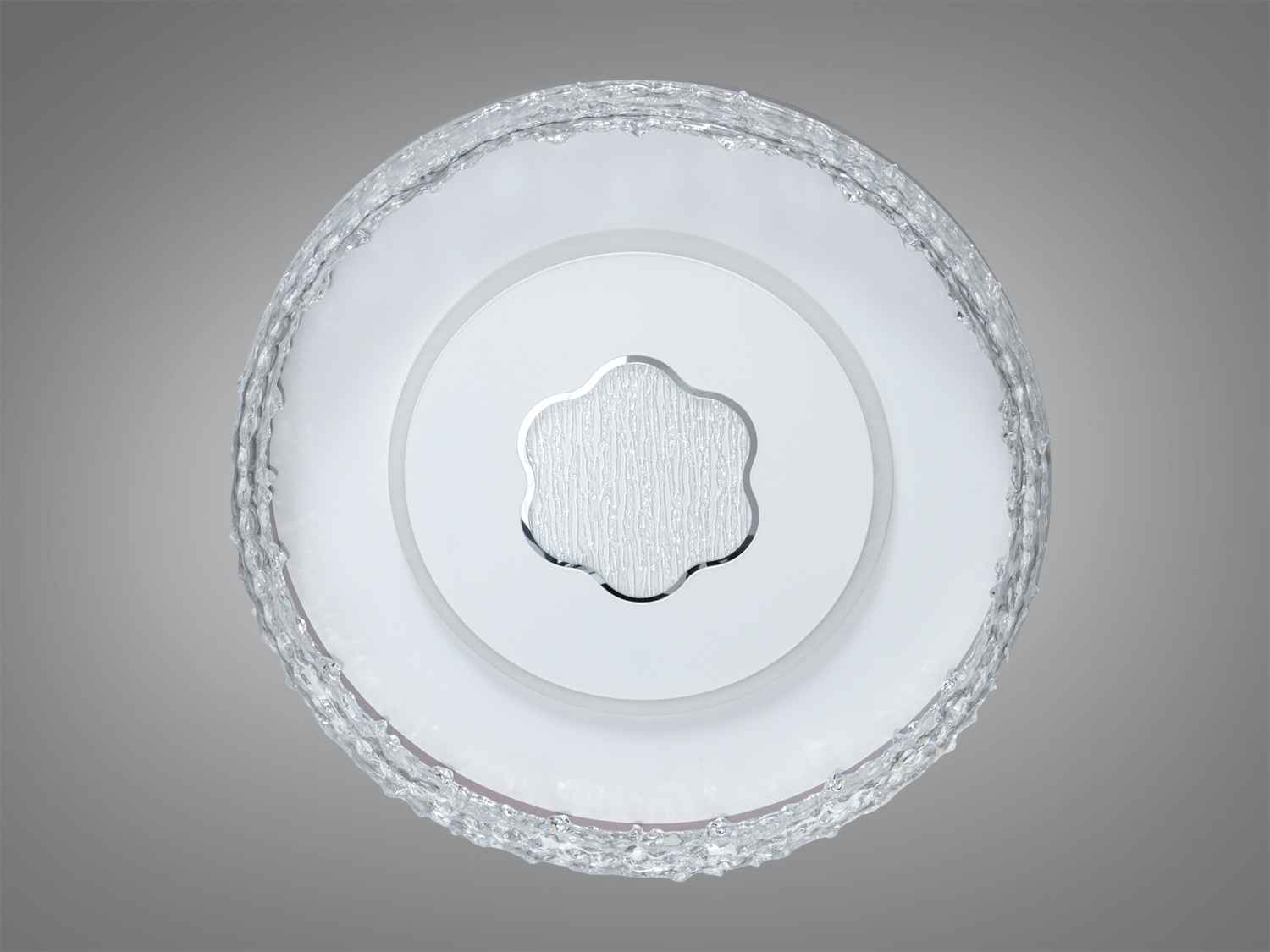 Люстра стельова LED Diasha біла квітка без пульта