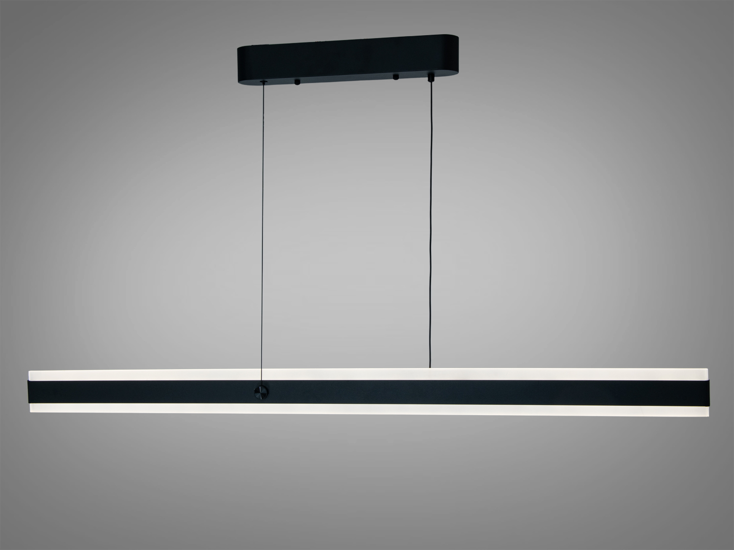 Підвісна лінійна LED люстра Diasha чорна 58W