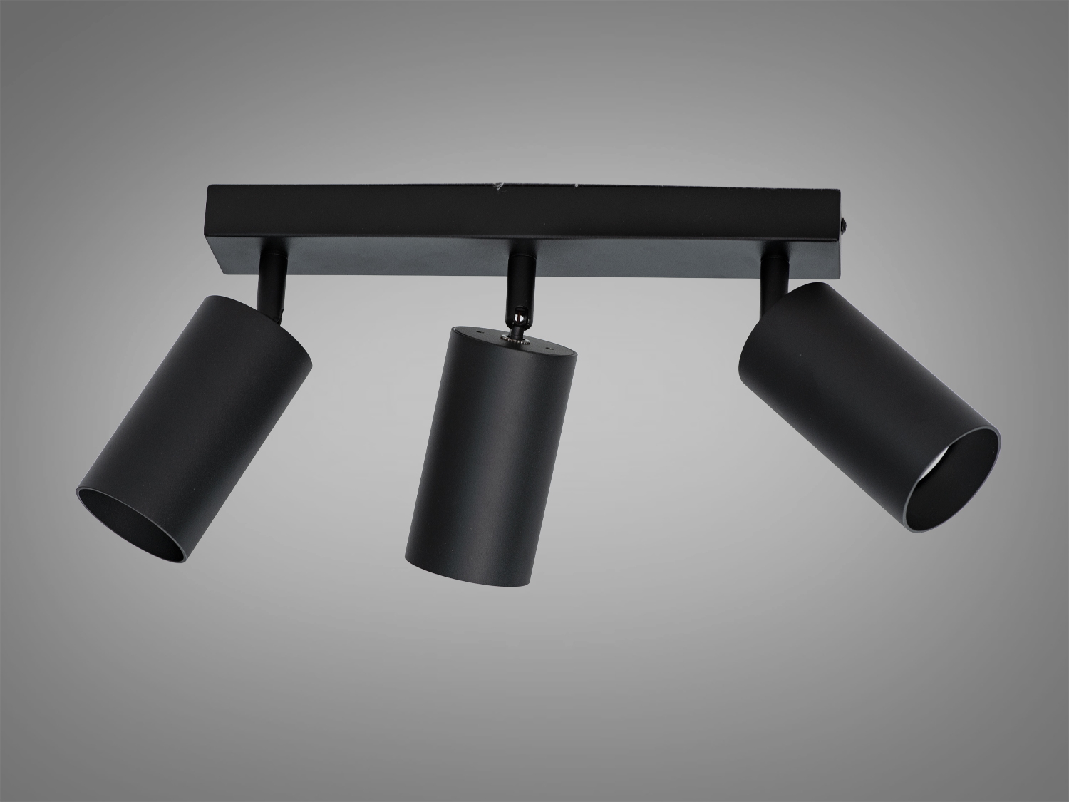 Чорні світильники з можливістю обертання на прямокутній основі, ідеальні для точкового освітлення в інтер′єрі.